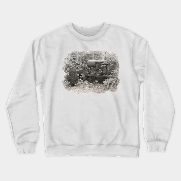 Old Tractor Crewneck Sweatshirt by unclejohn